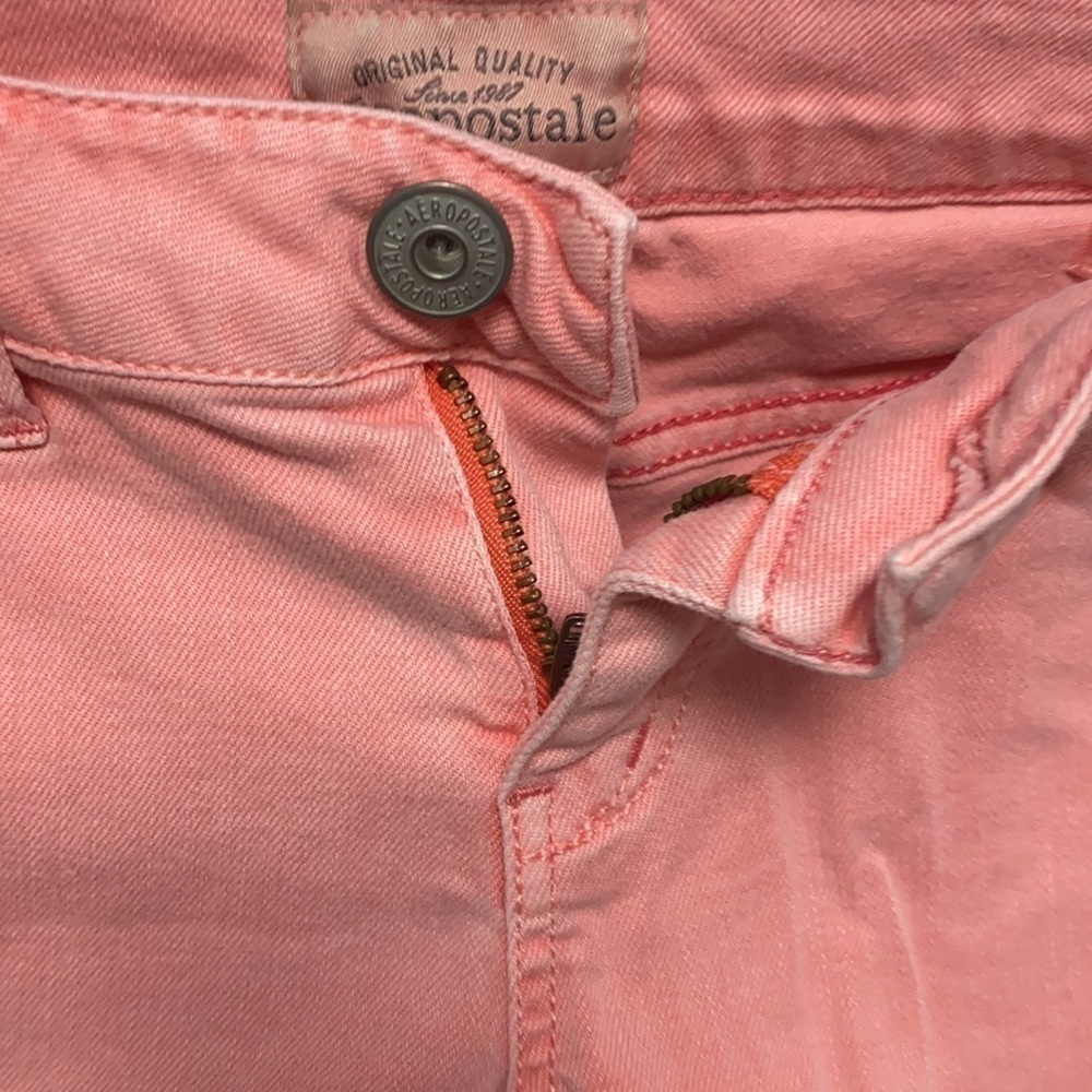 𝅺WOMEN’S Aeropostale shirts size 1/2 Coral - Picture 3 of 6